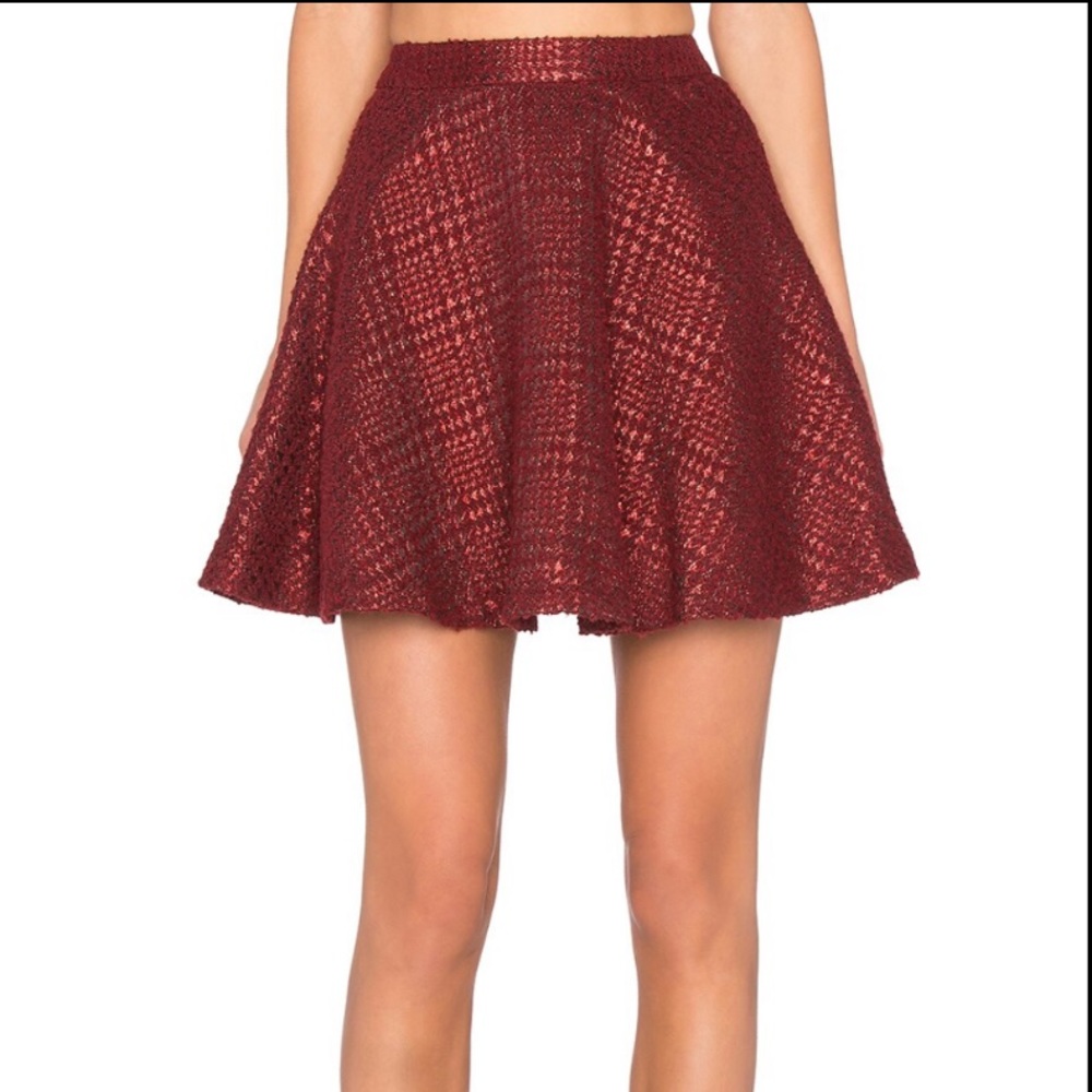 Alice & Olivia red skirt